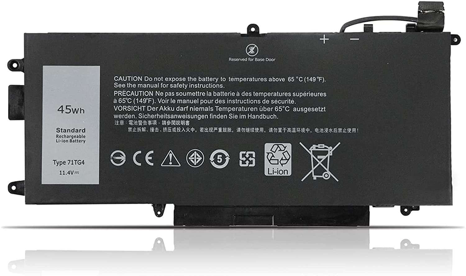 Batteri til Dell 11.4V 45Wh 71TG4 CFX97 X49C1 0X49C1 0CFX97 071TG4 7ITG4 (kompatibelt)