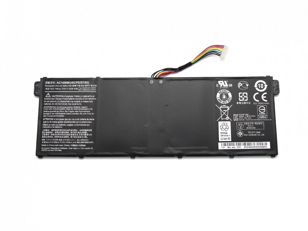 Batteri til AC14B8K Acer Aspire E5-731G E5-711 V3-371 V5-122P 132P KT.0040G (kompatibelt)