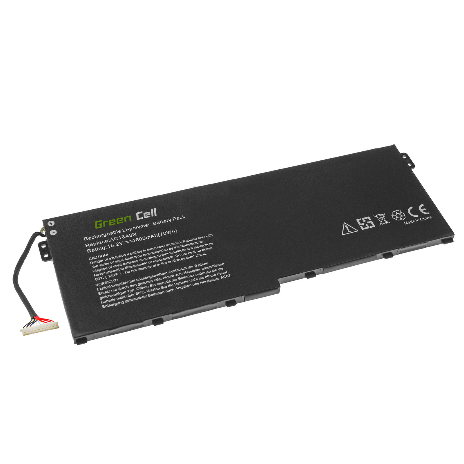 Batteri til 15.2V AC16A8N Acer Aspire V15 V17 Nitro BE VN7-593G VN7-793G (kompatibelt)