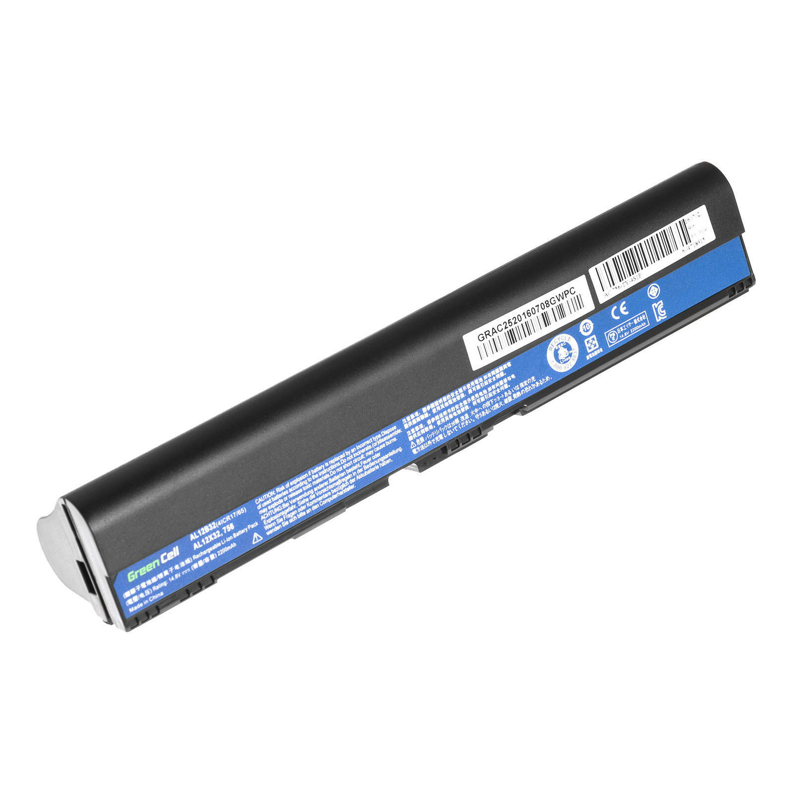 Batteri til 4400mAh/2200mah Acer 4ICR17/65,AL12B31,AL12B32,AL12B72(kompatibelt)