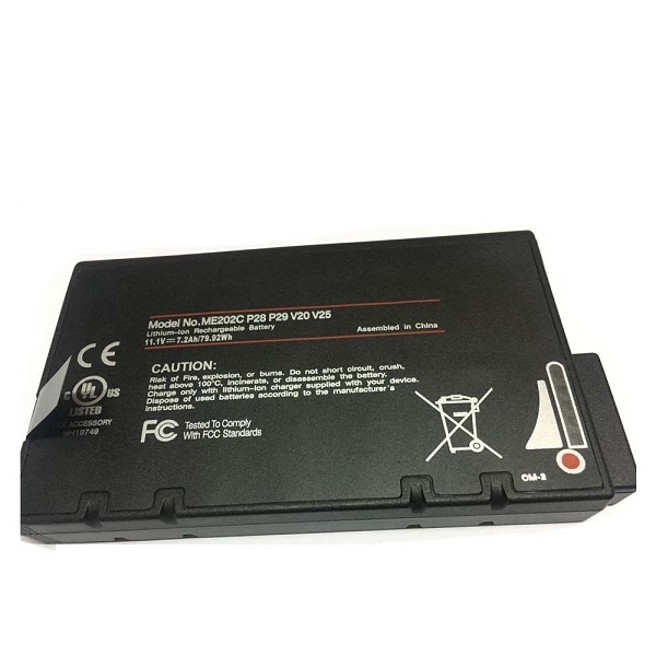 Batteri til ME202C ME202A P28 P29 V20 V25 Getac M230 V200X V200 V100 (kompatibelt)