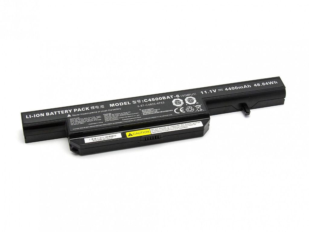 Batteri til Clevo C4500 C4500BAT-6 6-87-C480S-4P4(kompatibelt)