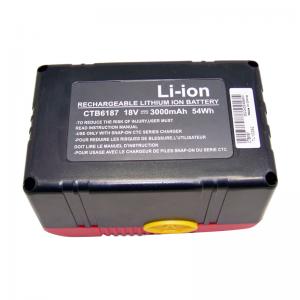 Snap on CTB4187 CTB4185 CTB6187 LI-ION 18V 3.0Ah kompatibelt batteri