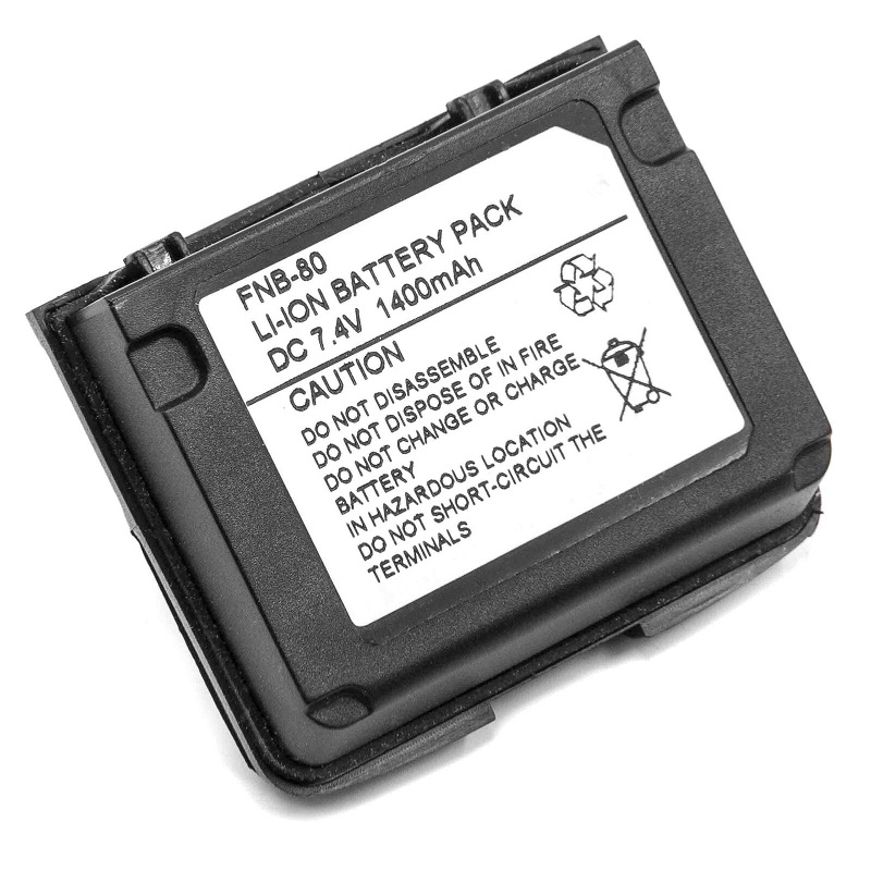Batteri til Vertex Yaesu FNB-58Li,FNB-80,FNB-80Li 1400mAh 7,4V Li-Ion (kompatibelt)