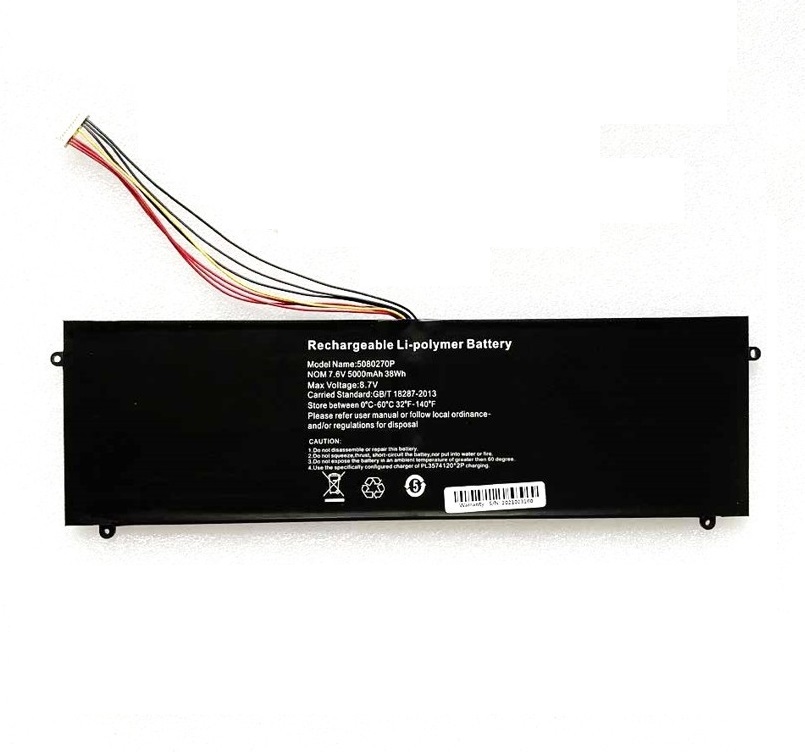 Batteri til JUMPER EZBOOK S4 5000MAH/38WH,7.6V,7-line 5080270P HW-3487265 (kompatibelt)