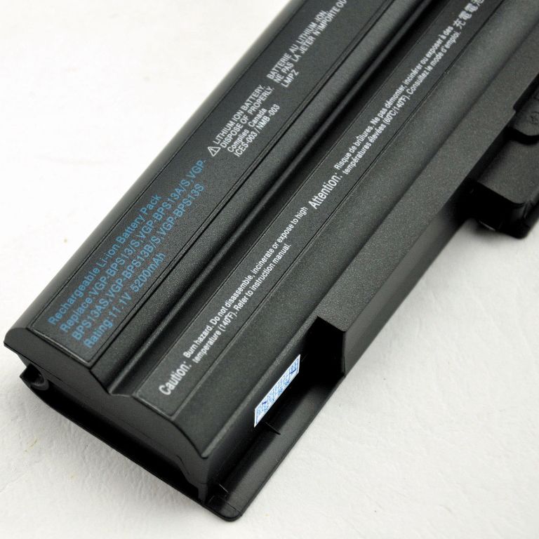 Batteri til Sony TX26C/W TX25C/W TX37CP/B TX36C/B TX36C/T TX48CP/L (kompatibelt)