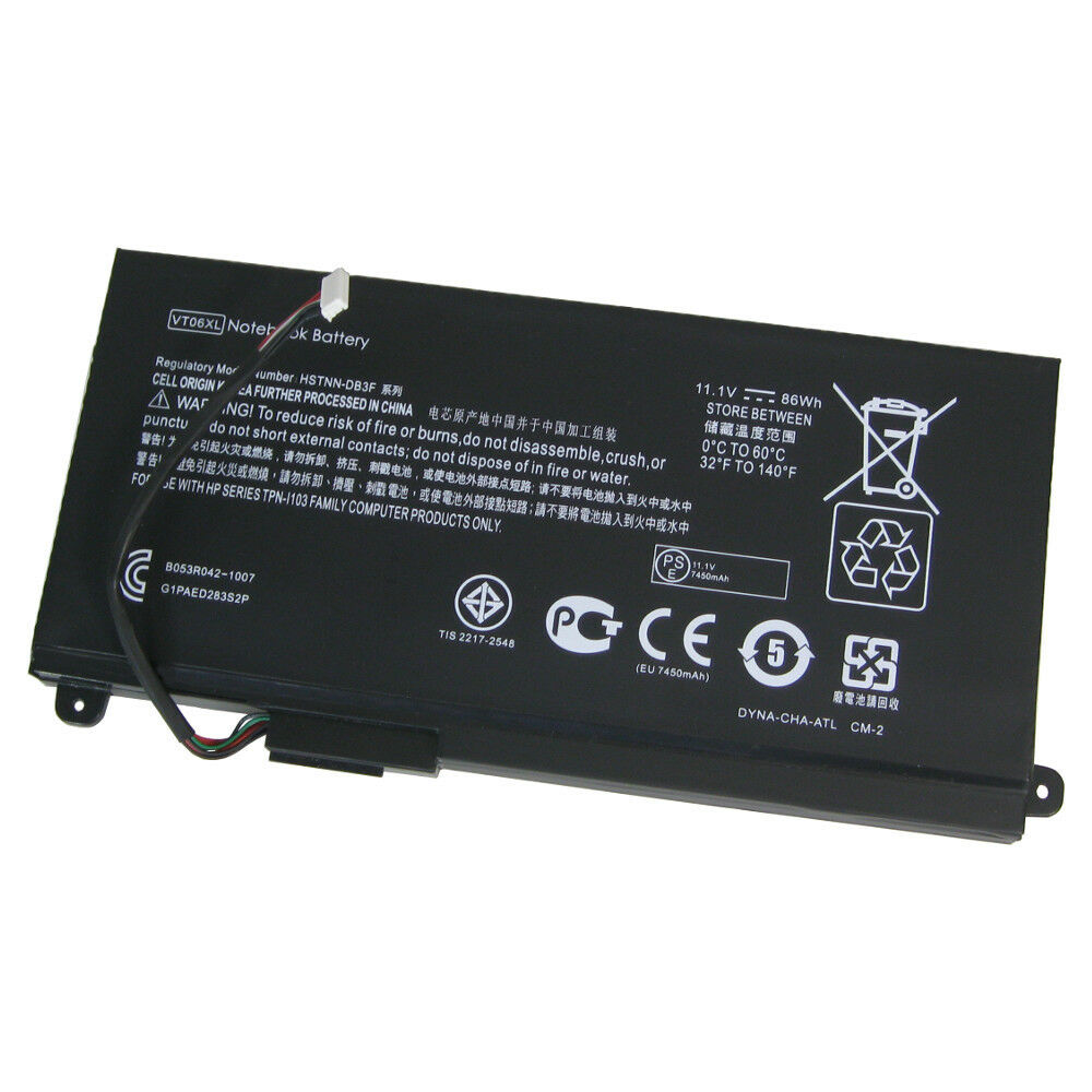 Batteri til HP Envy 17-3000 Series VT06XL HSTNN-DB3F,HSTNN-IB3F,TPN-1103 (kompatibelt)