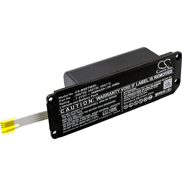 Batteri til 7,4V Bose Soundlink Mini 2 II-088772 088789 088796-3400mAh (kompatibelt) - Klik på billedet for at lukke