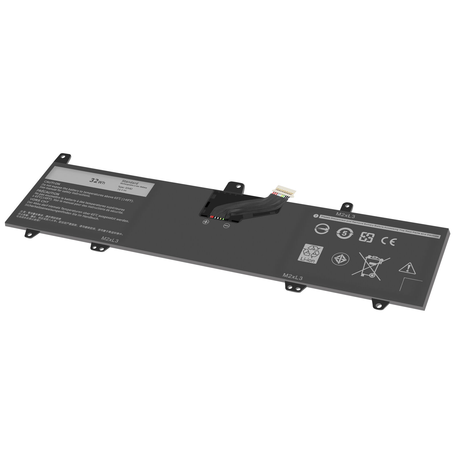 Batteri til 0JV6J 8NWF3 PGYK5 Dell Inspiron 11-3000 3162 3164 3168 P25T 7.6V (kompatibelt) - Klik på billedet for at lukke