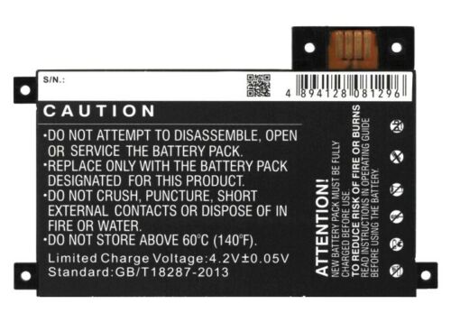 Batteri til 3.7V 170-1056-00 Amazon Kindle Touch 2011 3G 4th Gen E-book 1400mAh (kompatibelt) - Klik på billedet for at lukke