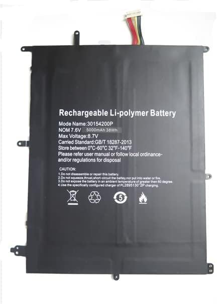 Batteri til 10pin Jumper EzBook 3 Plus 30154200P TH133K-MC HW-3487265 7.6V 5000mAh (kompatibelt)