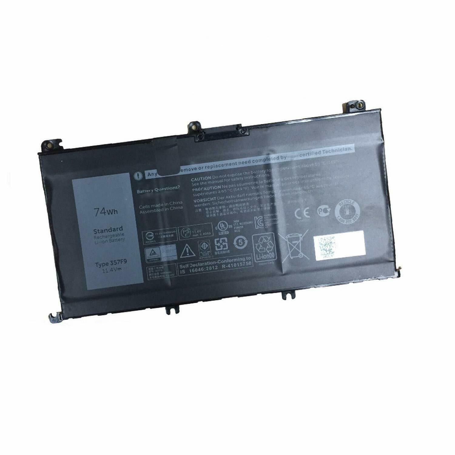 Batteri til 357F9 71JF4 Dell Inspiron 15 7559 15 7000 7566 7567 P65F (kompatibelt) - Klik på billedet for at lukke