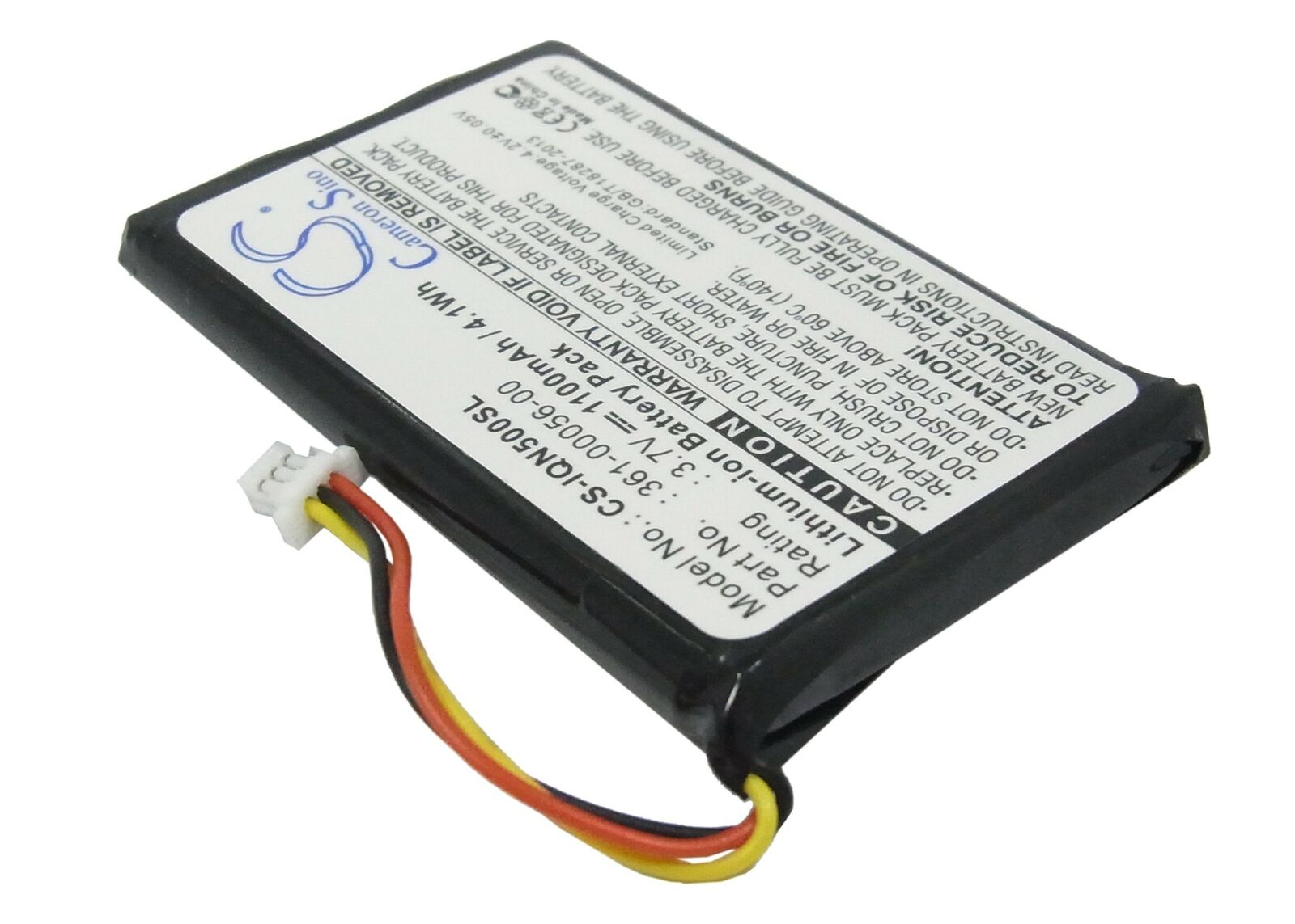 Batteri til 361-00056-00 3.7V GPS Garmin Nuvi 30 50 50LM 55LM 55LMT (kompatibelt)
