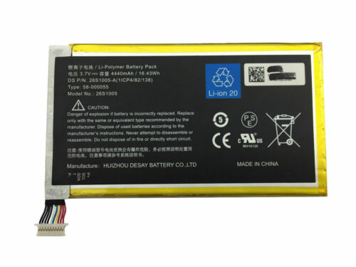 Batteri til Amazon Kindle Fire HDX 7.0 KC5 26S1005 26S1005-S,58-000055 1ICP4/82/138 (kompatibelt) - Klik på billedet for at lukke