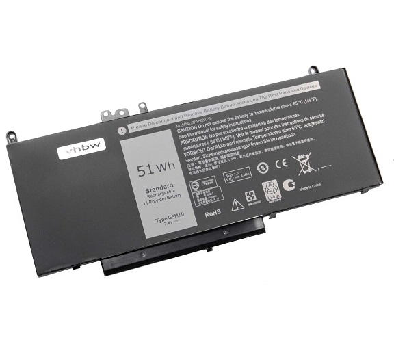 Batteri til 6MT4T DELL Latitude E5250 E5450 E5270 E5470 E5550 (kompatibelt)