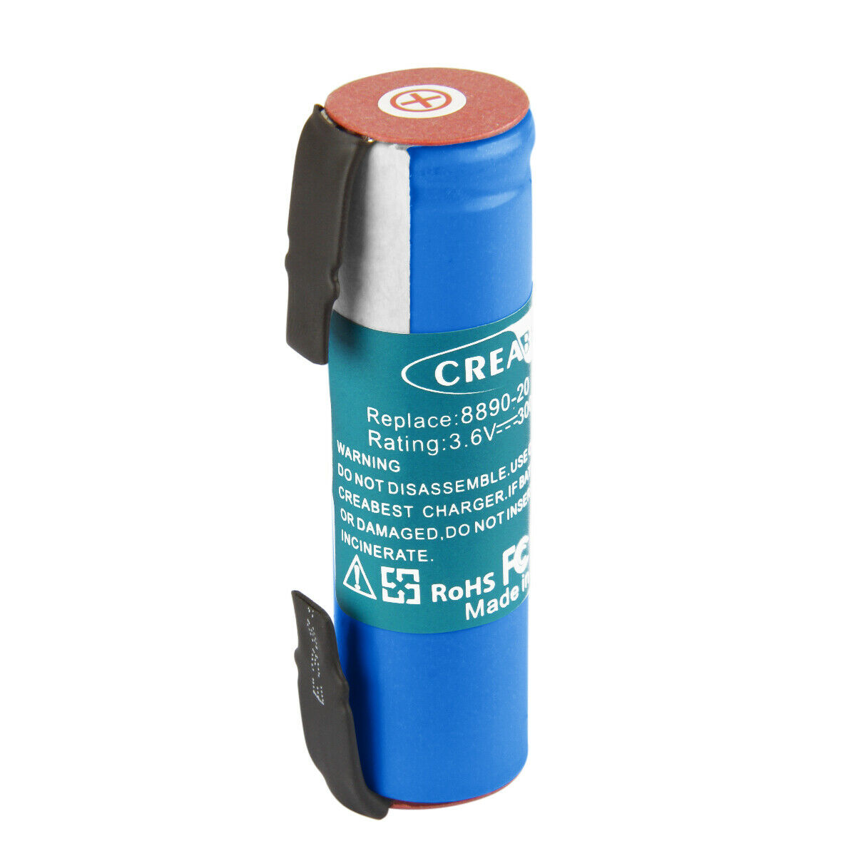Batteri til 3000mAh 3.7V Li-Ion Gardena 18650VT1 8885 8890 easycut LI-18/23 R 9823 (kompatibelt)