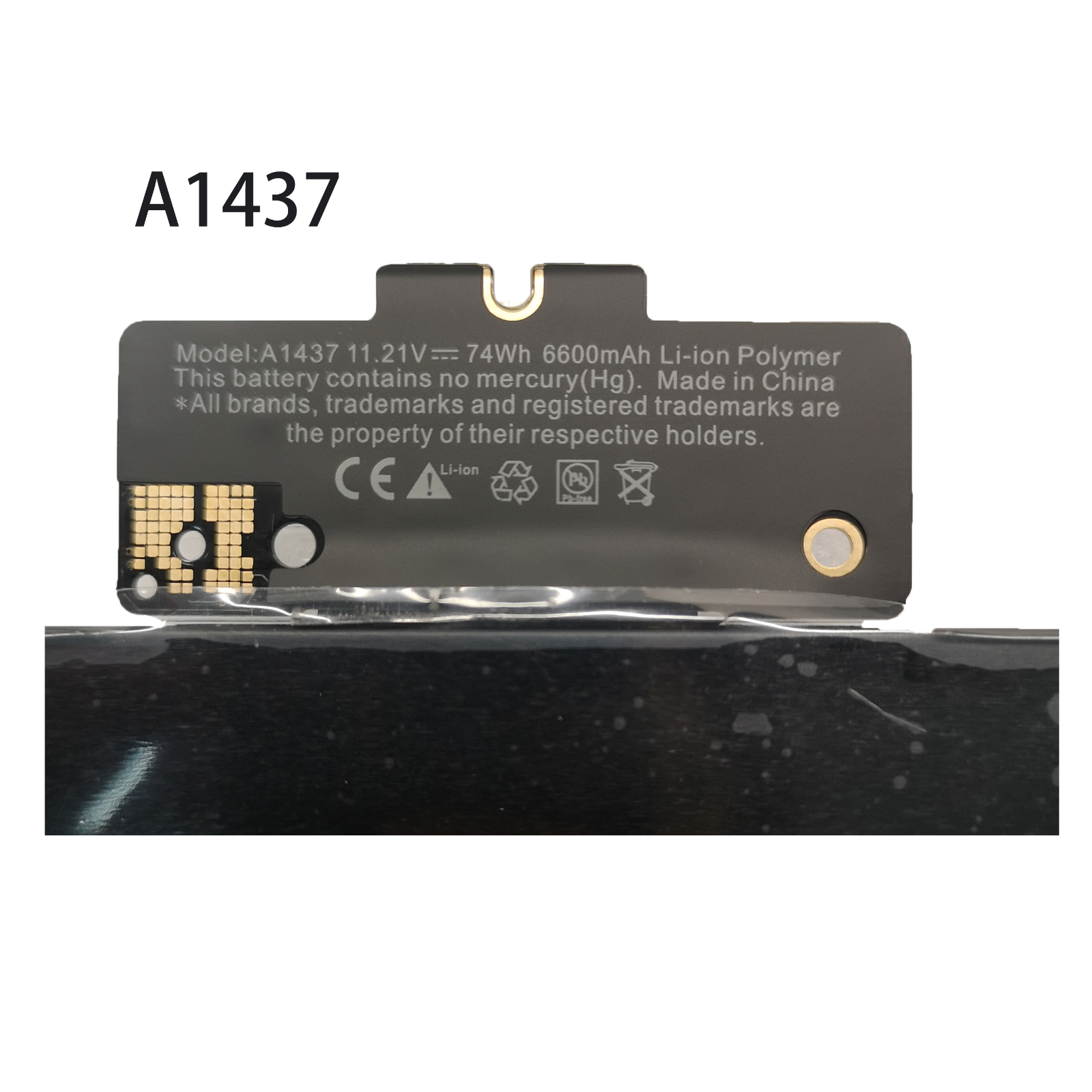 Batteri til A1437 Apple A1425 (Late 2012), Retina MD101 MD101LL/A (kompatibelt)