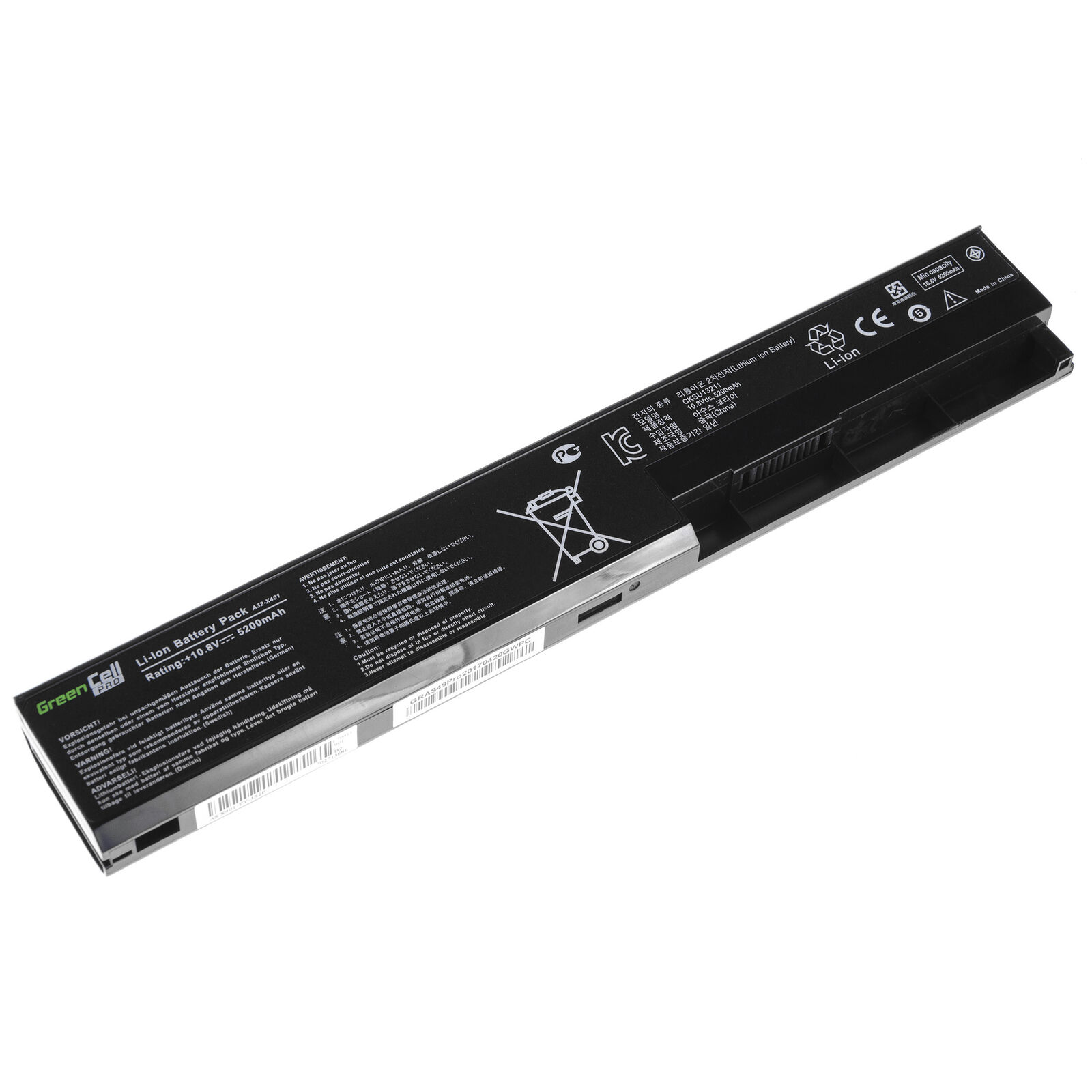 Batteri til Asus X301A-RX005V X301A-RX119V 4400mAh (kompatibelt) - Klik på billedet for at lukke