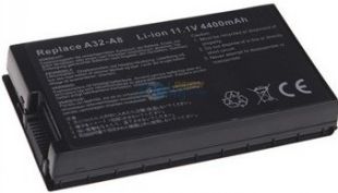 Batteri til Asus A8 F8 A32-A8 X83 X83V X83Vb X83Vm F8S F80 N80 F81 N81(kompatibelt)