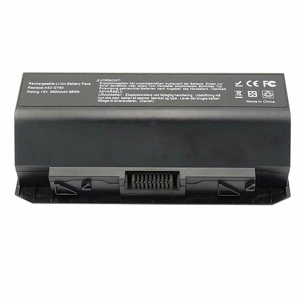 Batteri til 88Wh A42-G750 ASUS ROG G750 G750J G750JH G750JM G750JX G750JZ (kompatibelt)