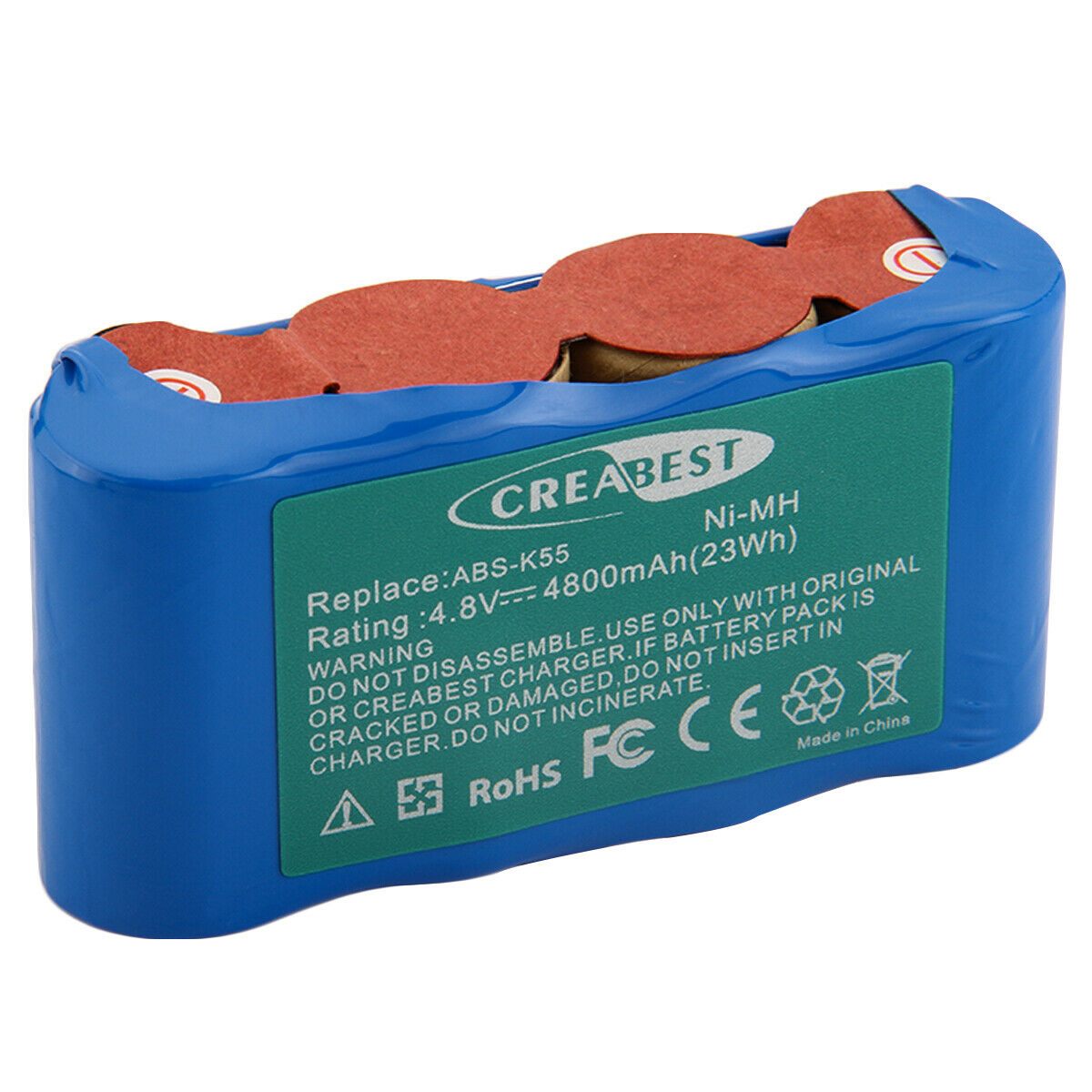 Batteri til 4.8AH 4800mAh Ni-MH Karcher Akkubesen K50 K85 ABS-K55 BF9900 (kompatibelt)