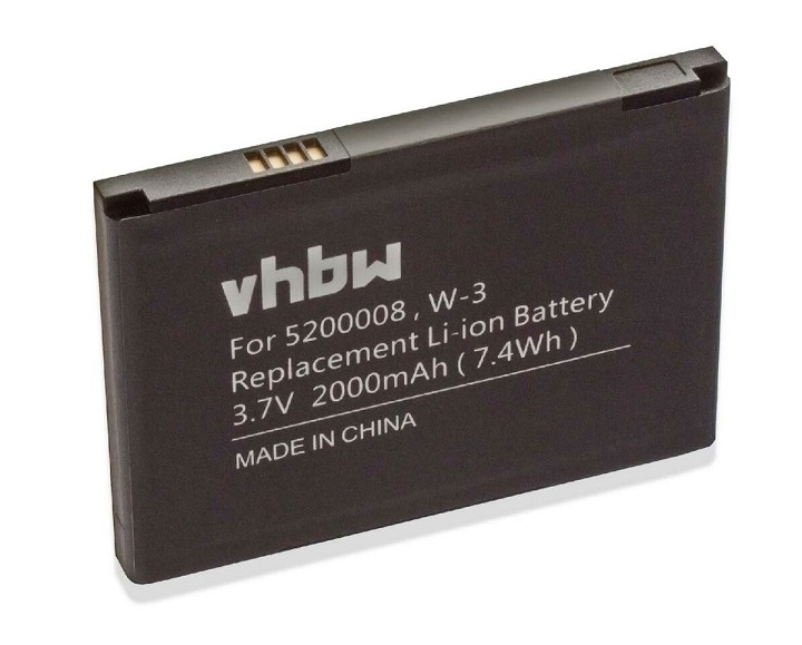 Batteri til W-3 Netgear Aircard AC785S 2000mAh 3,7V Li-Ion (kompatibelt) - Klik på billedet for at lukke