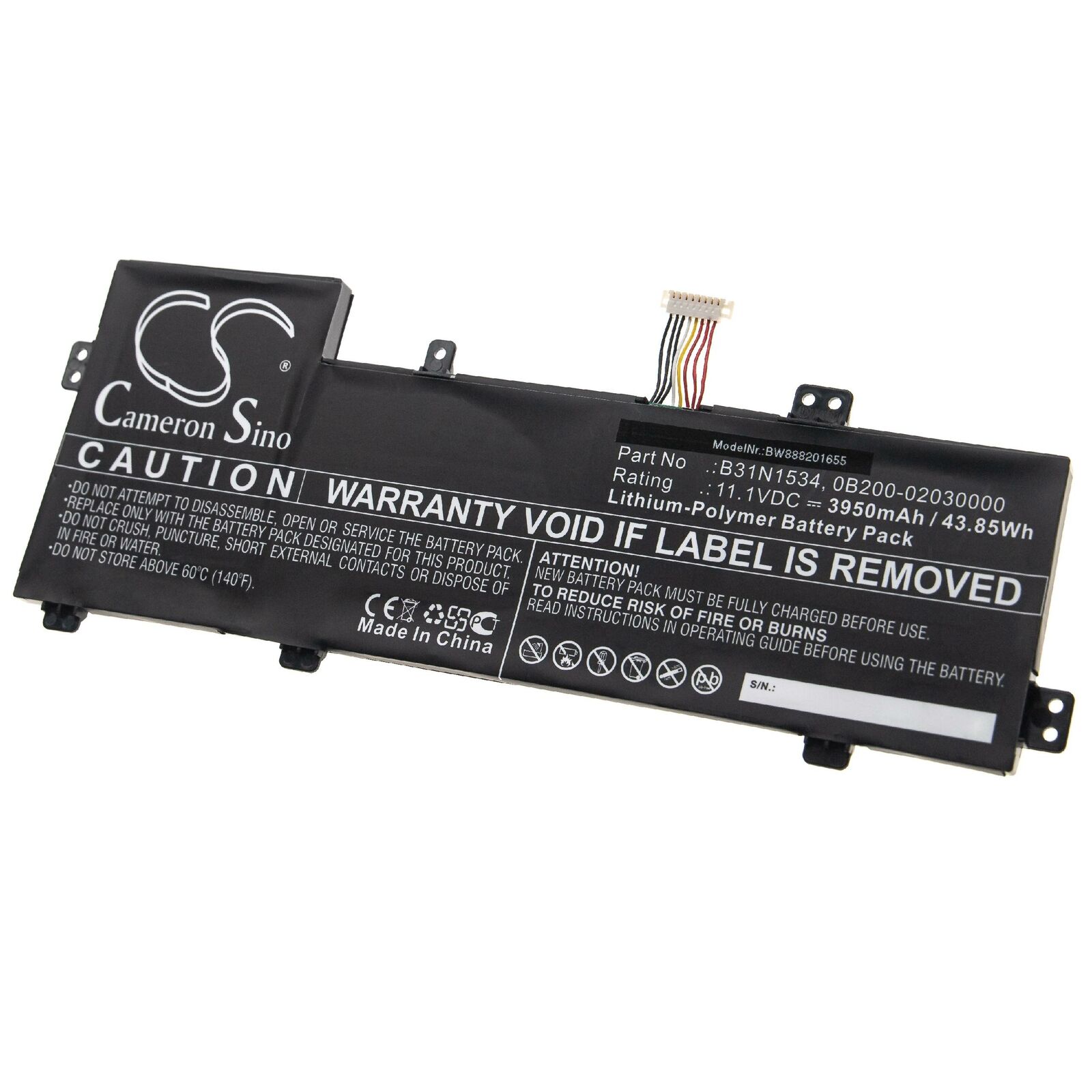 Batteri til B31N1534 ASUS Zenbook U5000 UX510UX UX510 UX510UW (kompatibelt) - Klik på billedet for at lukke