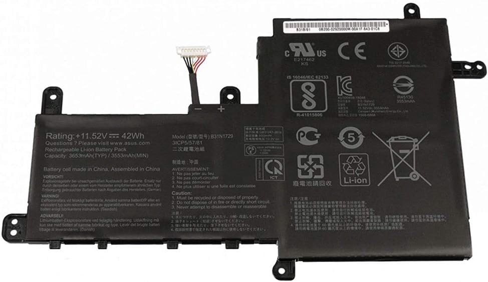 Batteri til B31N1729 ASUS VivoBook S15 S530 S530UA S530UN S530UN-BQ097T X530FN X530FN-1A X530FN-1B X530FN-1D (kompatibelt)