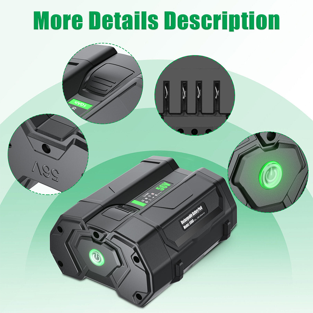 9000mAh EGO BA2800 BA2800T BA4200 BA4200T BA1400 BA1400T (kompatibelt)