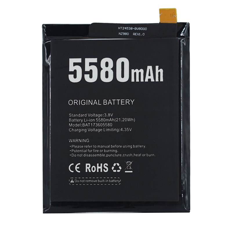 Batteri til DOOGEE S60, DOOGEE S60 LITE 5580mAh 3.8V (kompatibelt)