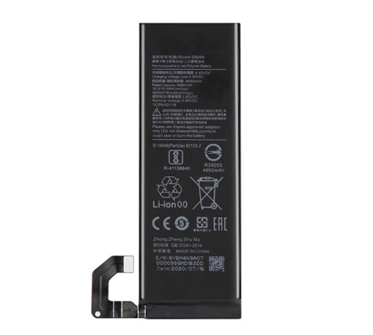 Xiaomi BM4N Mi 10 Mi 10 5G Mi 10S 5G M2102J2SC M2001J2I (kompatibelt)