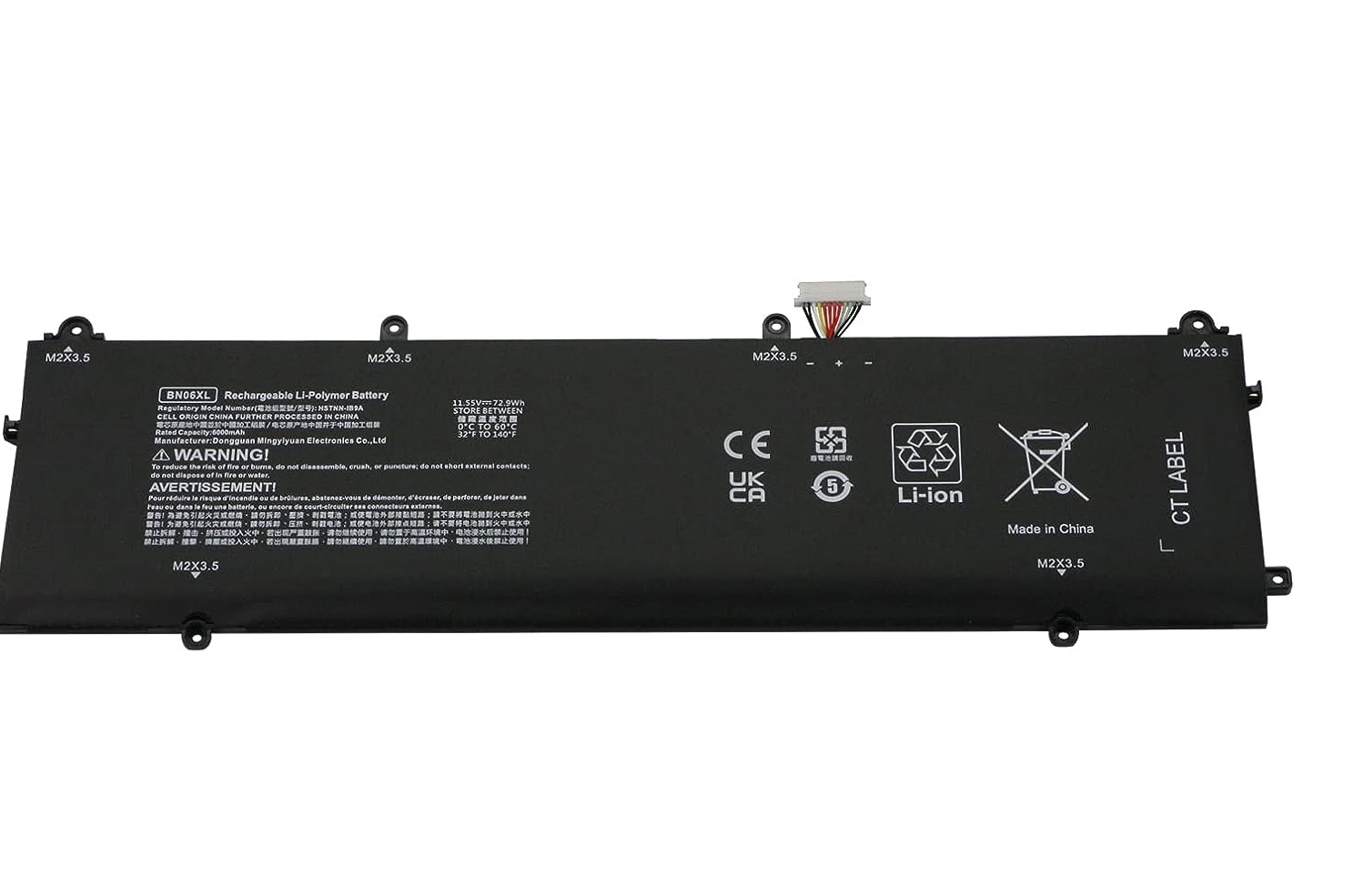 Batteri til BN06XL HP Spectre X360 15-EB0005UR 15-EB0035TX 15-EB0025TX 15-EB0053TX (kompatibelt)
