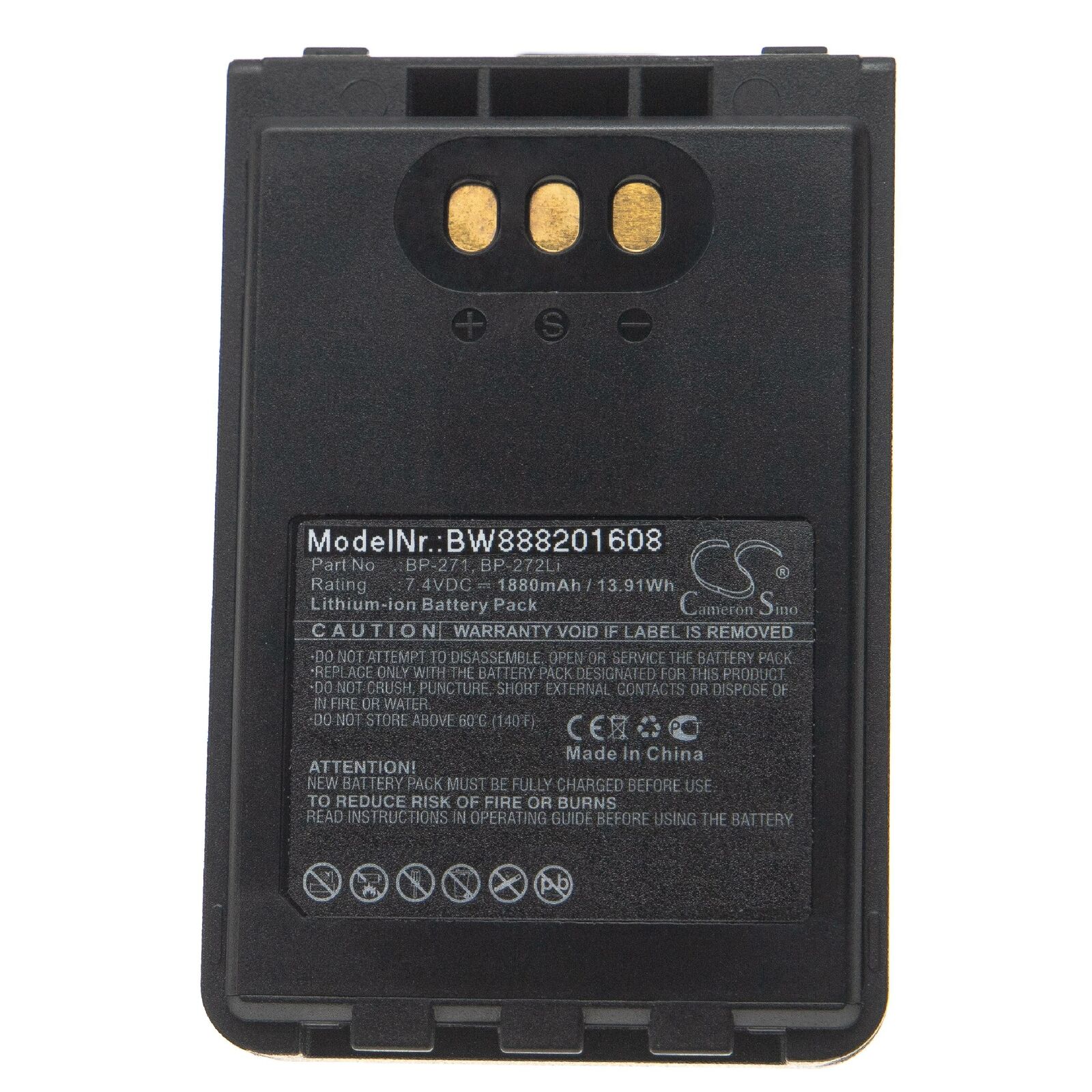 Batteri til ICOM ID-31A, ID-31E, ID-51A, ID-51E, BP-271, BP-272Li (kompatibelt) - Klik på billedet for at lukke