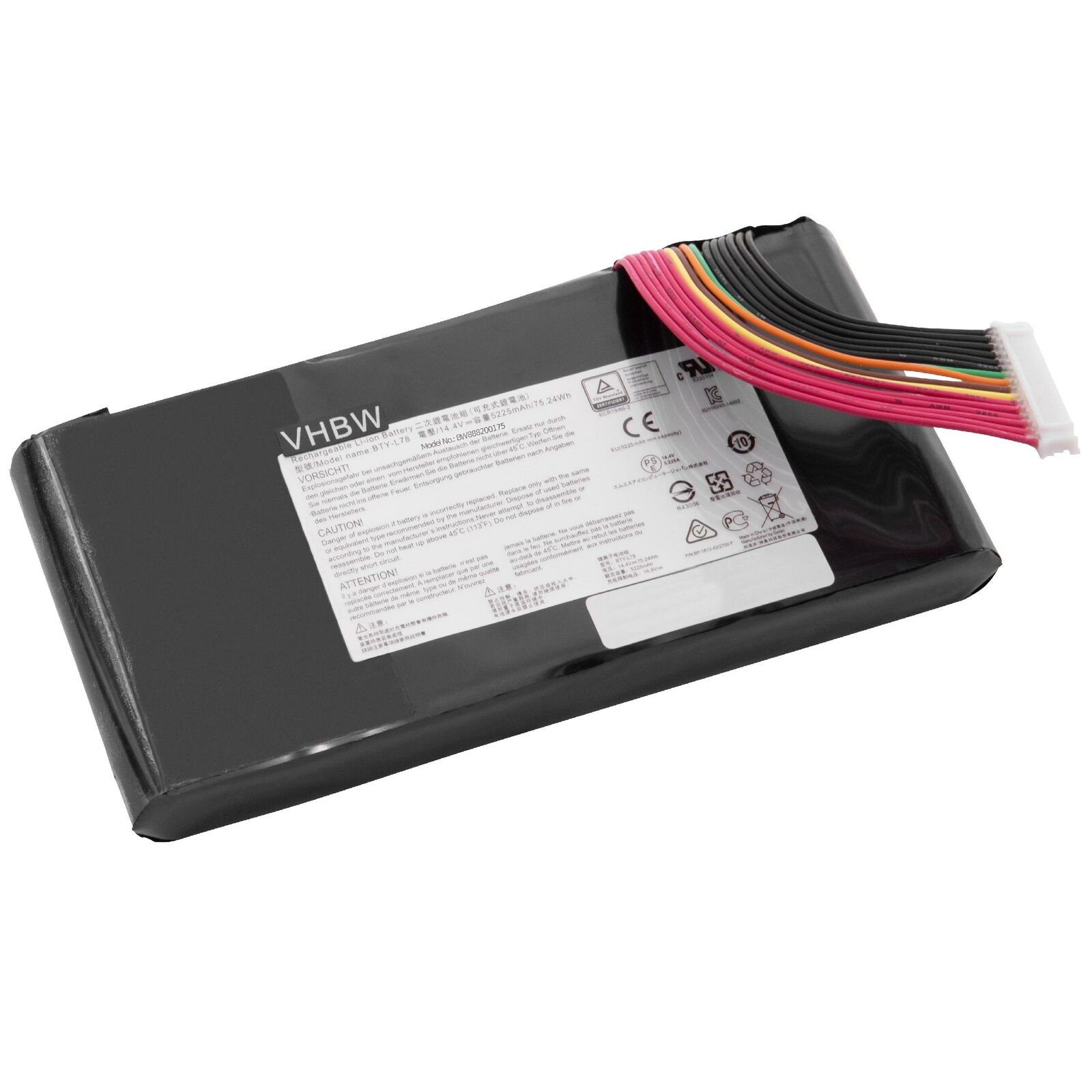 Batteri til BTY-L78 MSI GT80,GT80 2QE-035CN,GT75VR 7RF 7RF-036CA GT80 2QC-221CN (kompatibelt) - Klik på billedet for at lukke