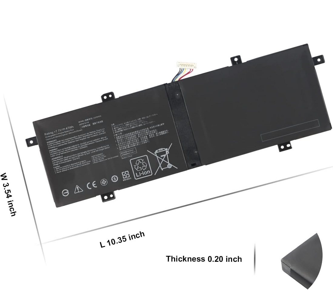 Batteri til C21N1833 Asus ZenBook 14 UM431 UM431DA UX431 UX431FA UX431FN UX431FL UX431DA (kompatibelt)