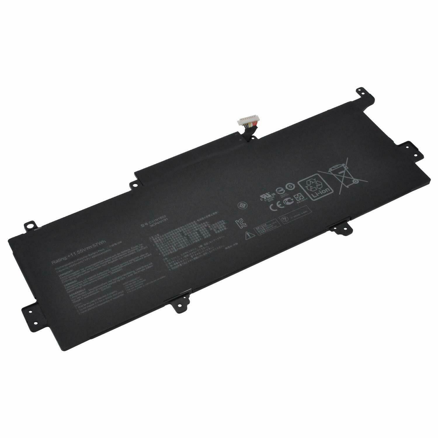 Batteri til C31N1602 ASUS Zenbook U3000U UX330U UX330UA 0B200-02090000 (kompatibelt) - Klik på billedet for at lukke