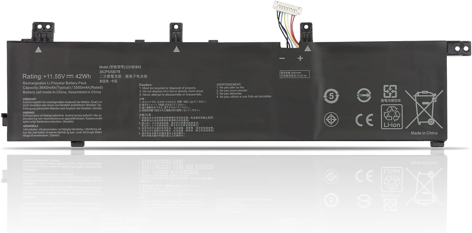 Batteri til C31N1843 Asus VivoBook S14 S15 X432FL X432FLC X532FA X532FL (kompatibelt)
