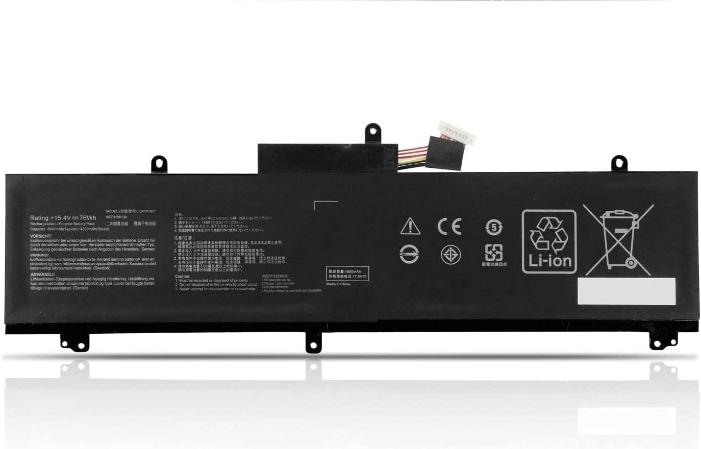 Batteri til ASUS Rog Zephyrus GX502GV GX502GW GU532 GX532 GU532GU GU532GV GX532G (kompatibelt)