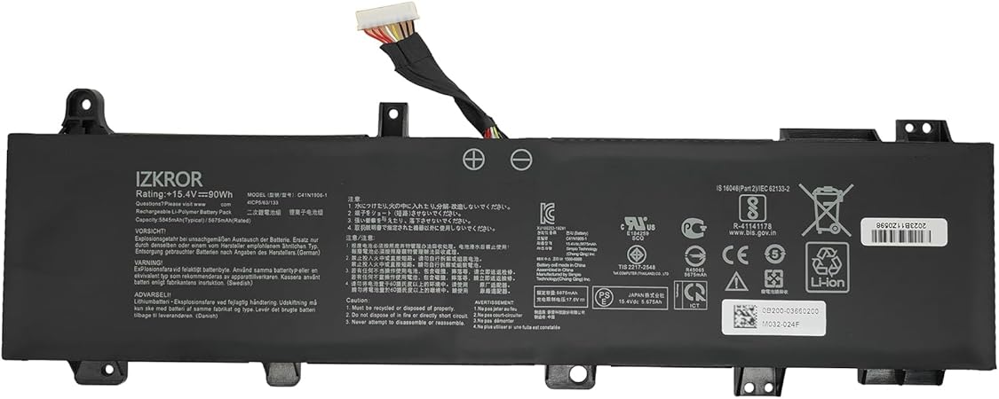 Batteri til C41N1906-1 B0B200-03620000 0B200-03590000 ASUS ROG Zephyrus Duo 15 GX550 TUF (kompatibelt)