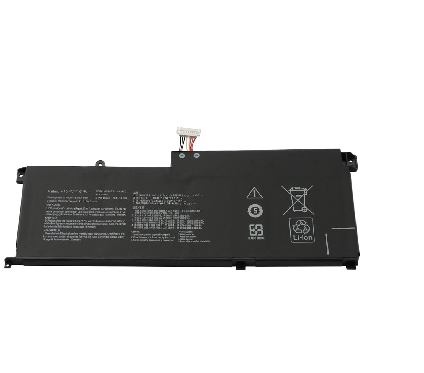 Batteri til C41N2002 Asus ZenBook Pro 15 UX535L UX535LH UX535LI 15,4V (kompatibelt)