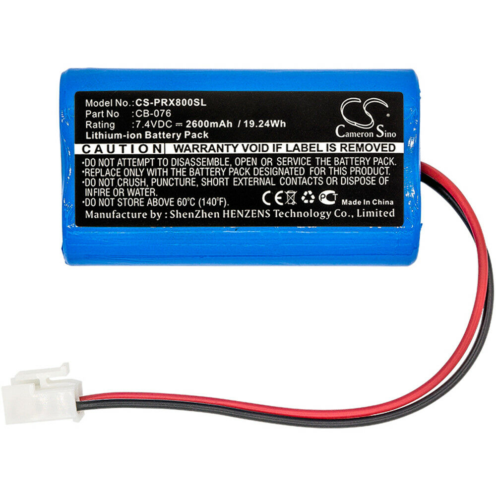 Batteri til 7,4V Li-Ion Promax 8 Premium CATV Analyser - CB-076 -2600mAh (kompatibelt) - Klik på billedet for at lukke