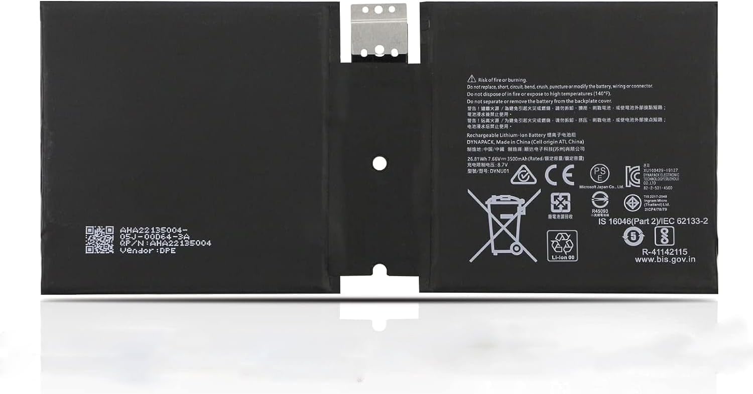 Batteri til Microsoft Surface 1927 Go 2 3500mAh 7,6V (kompatibelt)