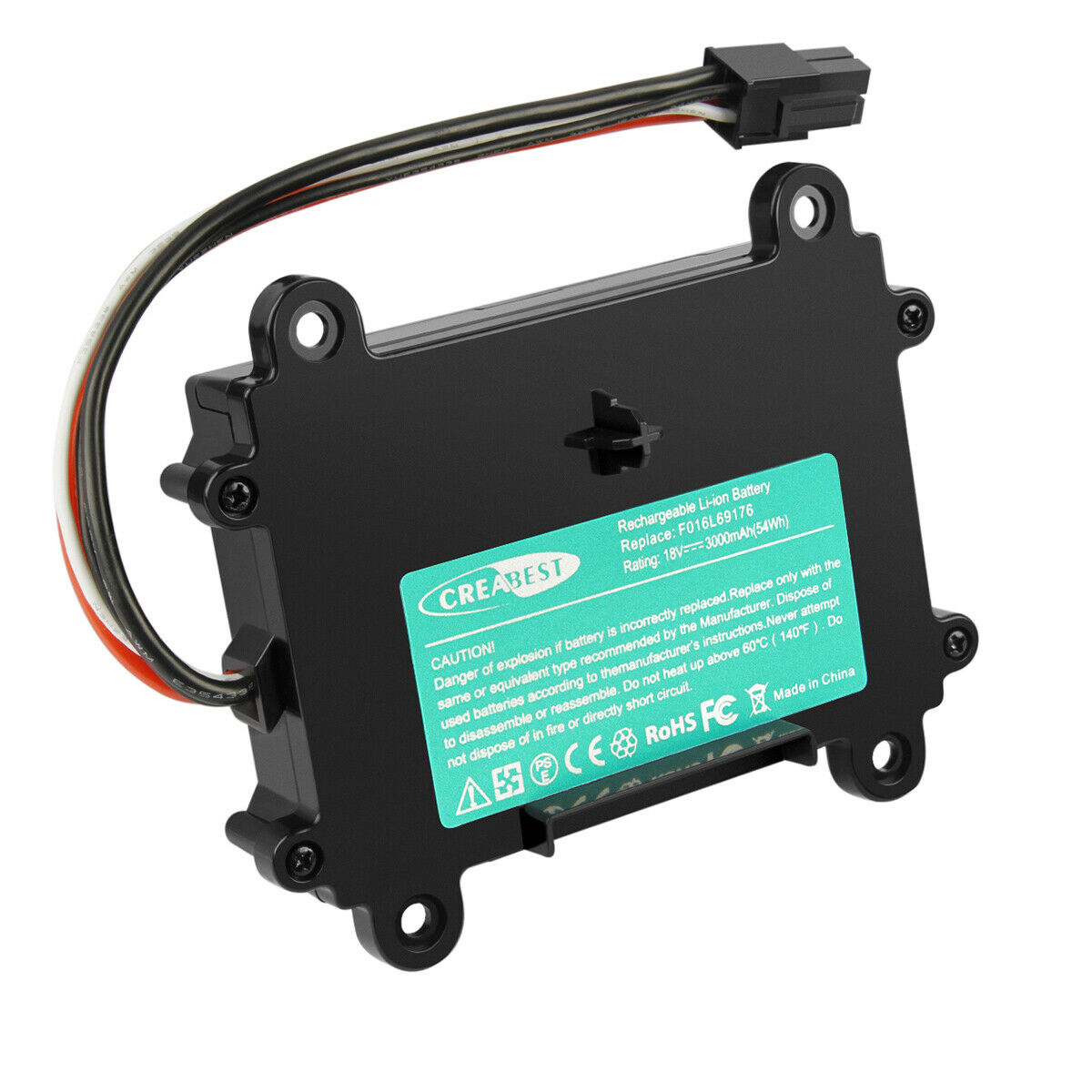 Batteri til 18V Li-ion 3.0AH F016104898 Bosch Indego 350 450 S+ 350 S+ 400 M+ 700 (kompatibelt) - Klik på billedet for at lukke