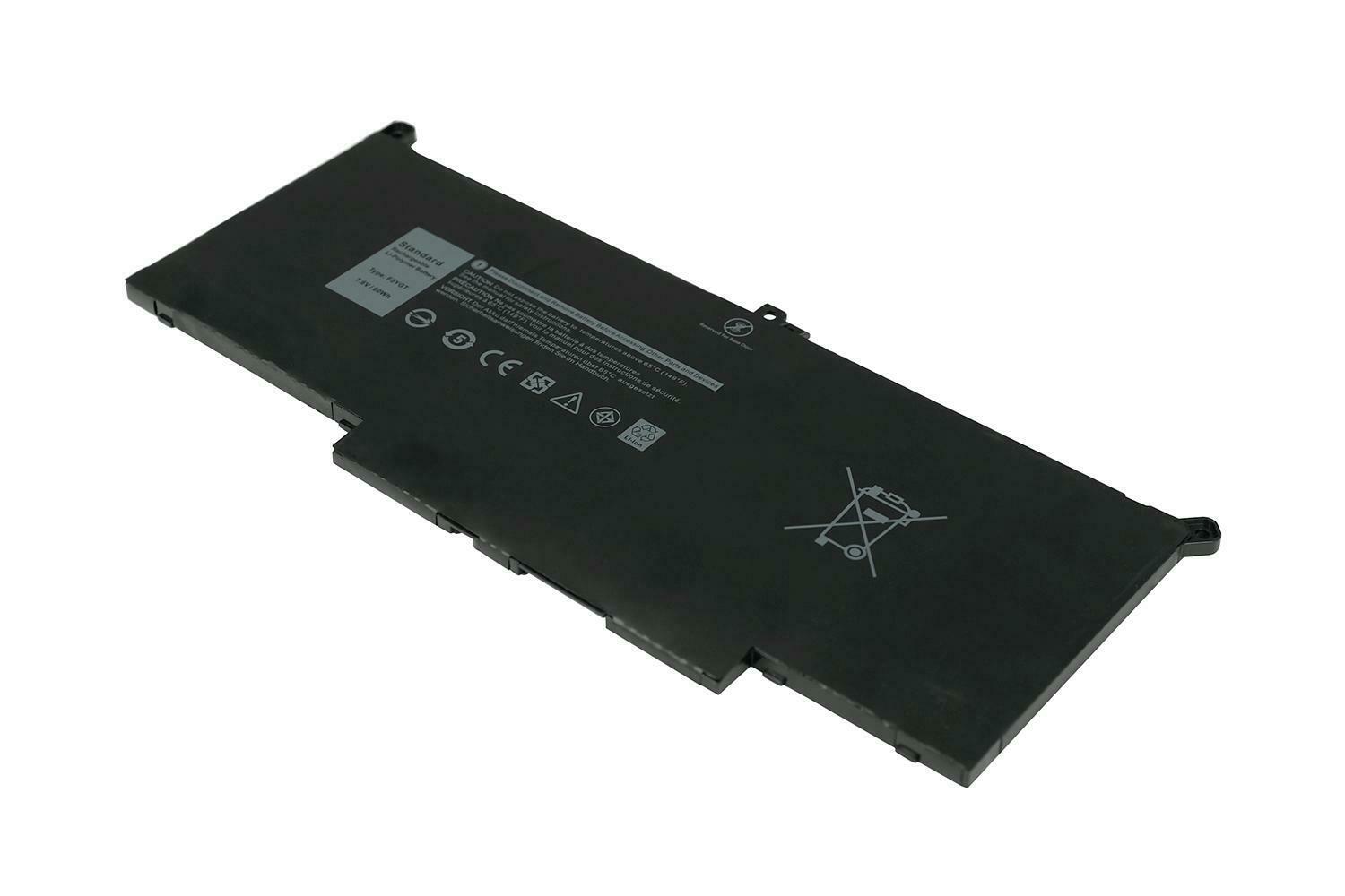 Batteri til F3YGT 2X39G DELL Latitude 7390 E7490 7480 2X39G 7SNF9 (kompatibelt)