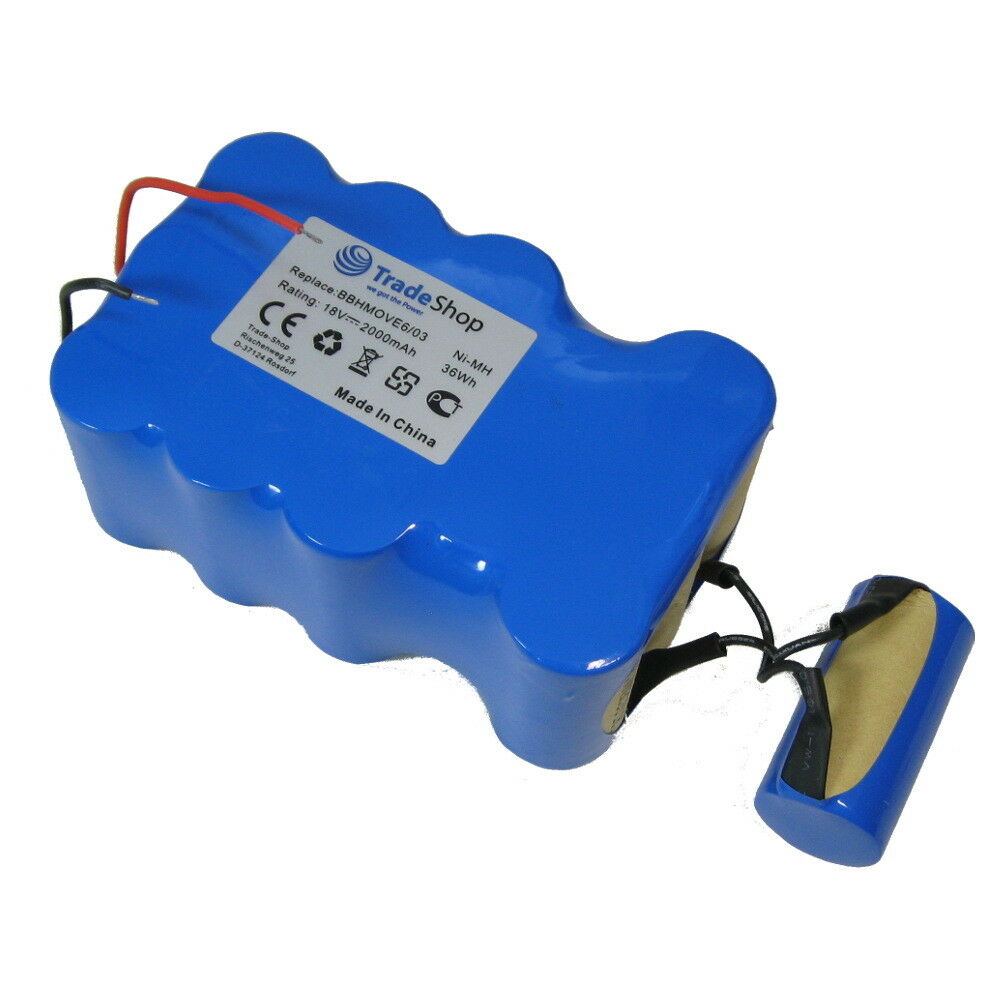 Batteri til 18V 2000mAh Bosch Akkustaubsauger FD 9403 18V/100W + 10W (kompatibelt) - Klik på billedet for at lukke