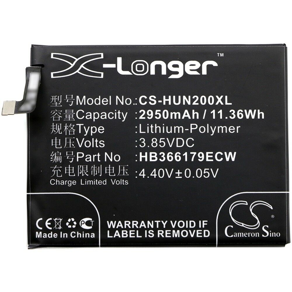 Batteri til Li-Polymer Huawei Nova 2 II PIC-AL00 TL00 HB366179ECW 2950mAh (kompatibelt)