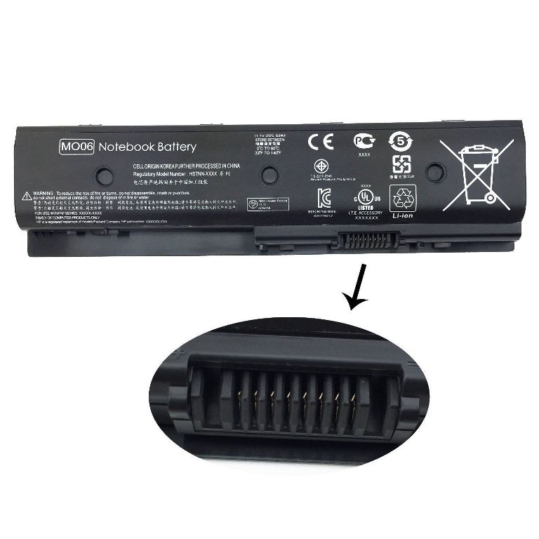 Batteri til hp pavilion dv6t-8000 mo09 h2l56aa hstnn-lb3p tpn-p102 tpn-w106(kompatibelt)