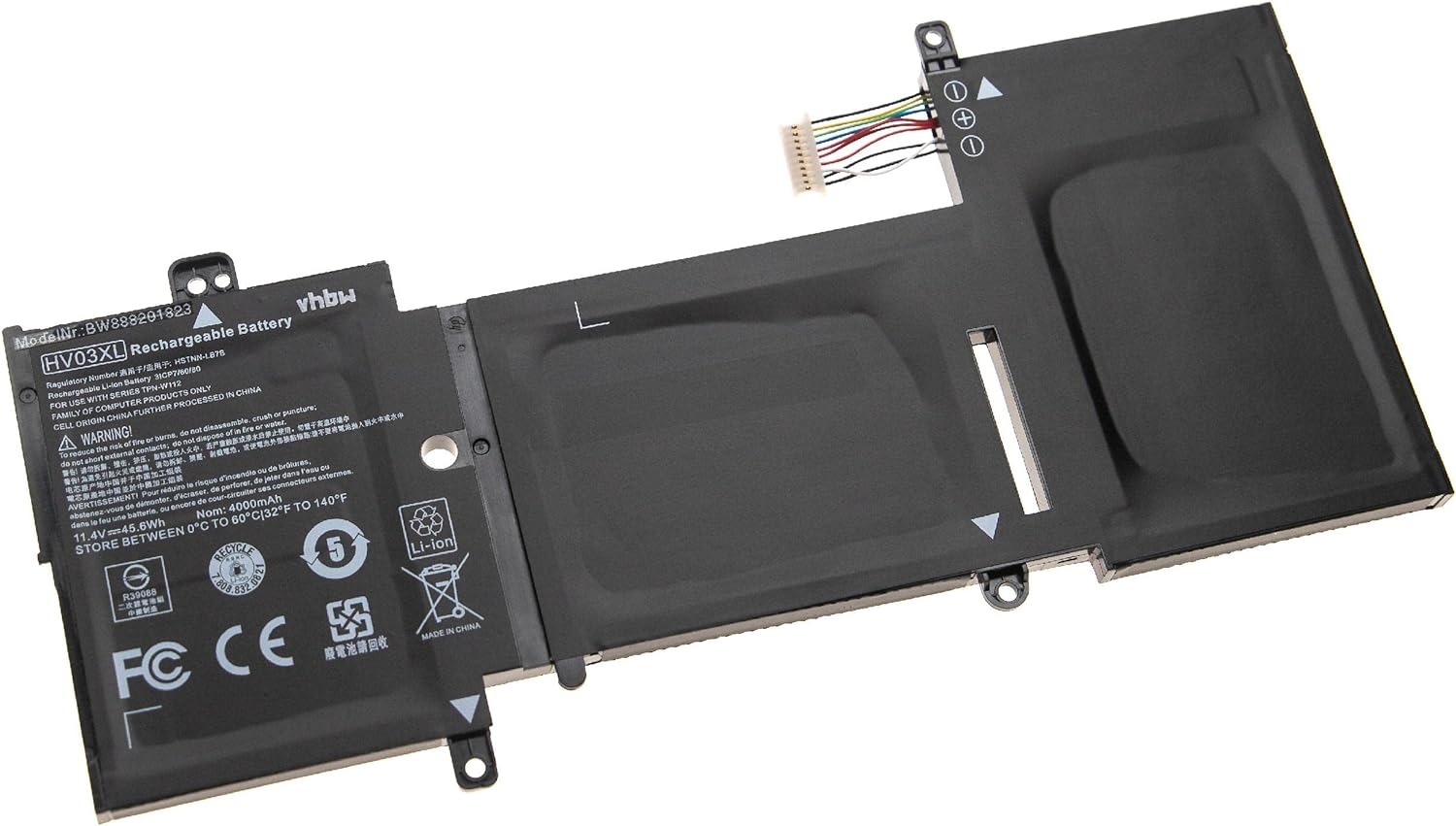 Batteri til HP X360 310 G2 K12 N3700 N3060 N3050 818418-421 TPN-W112 TPN-Q164 11.4V (kompatibelt)