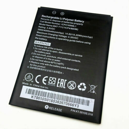 Batteri til ICP416888L1 Acer Liquid Z630 T03 T04 Z630S BAT-T11 (1ICP4/68/88) (kompatibelt) - Klik på billedet for at lukke