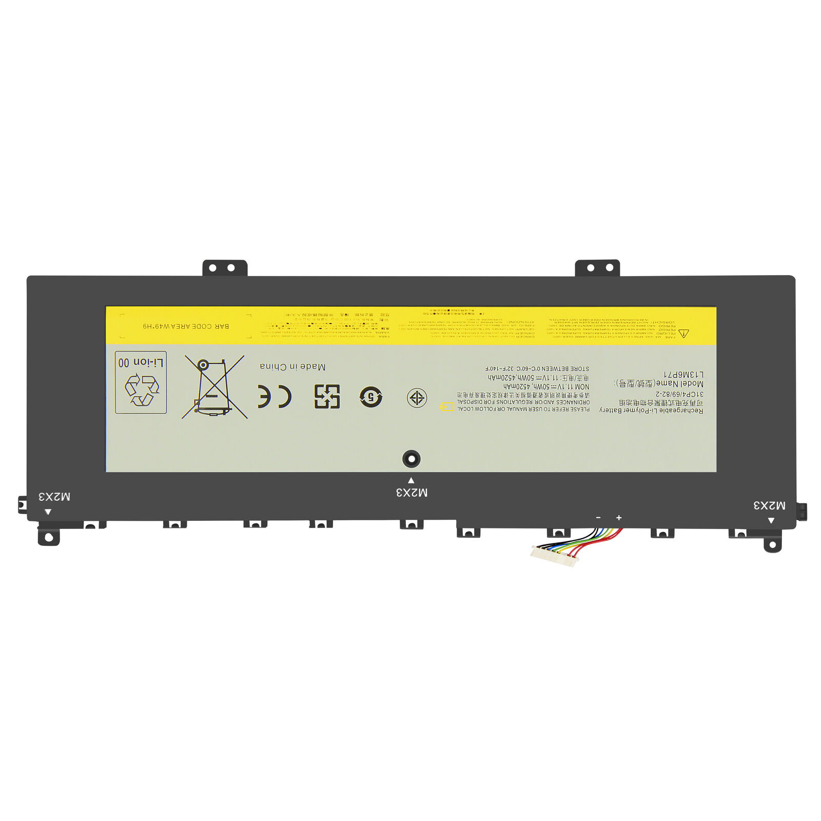 Batteri til 11.1V L13M6P71 121500229 L13S6P71 121500234 Lenovo IdeaPad Yoga 2 13 (kompatibelt) - Klik på billedet for at lukke